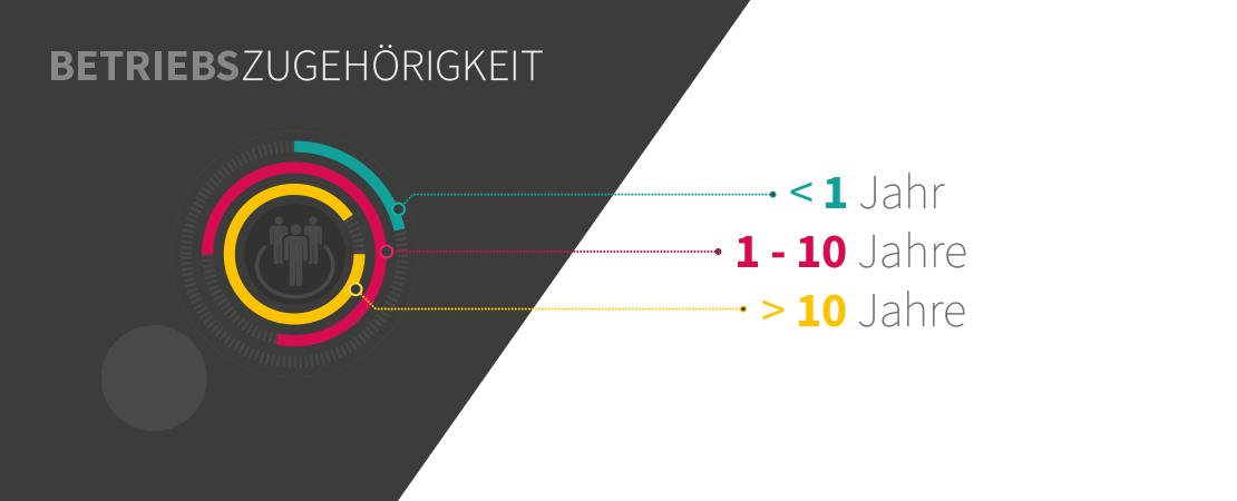 Abbildung: Betriebszugehörigkeit